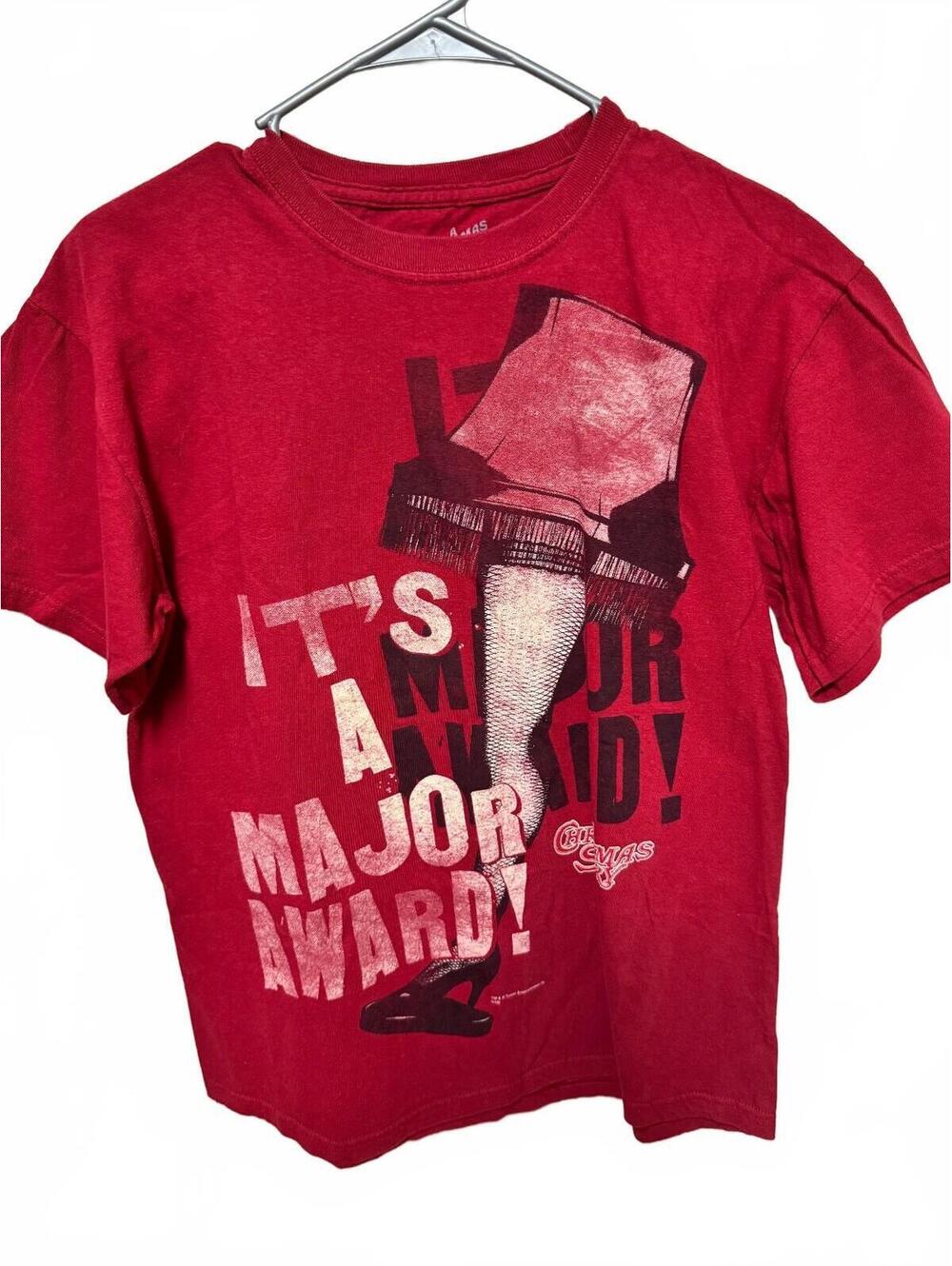 A Christmas Story It's a Major Award Leg Lamp Red T-Shirt Men's M